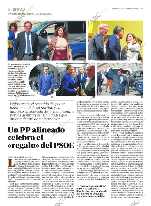 ABC MADRID 27-09-2023 página 18