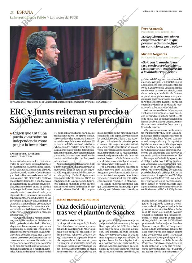 ABC MADRID 27-09-2023 página 20