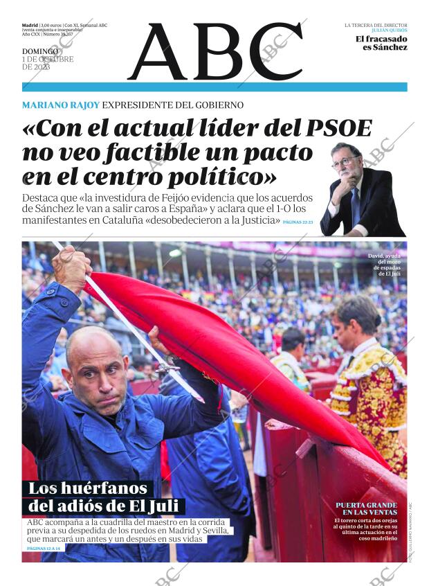 ABC MADRID 01-10-2023 página 1