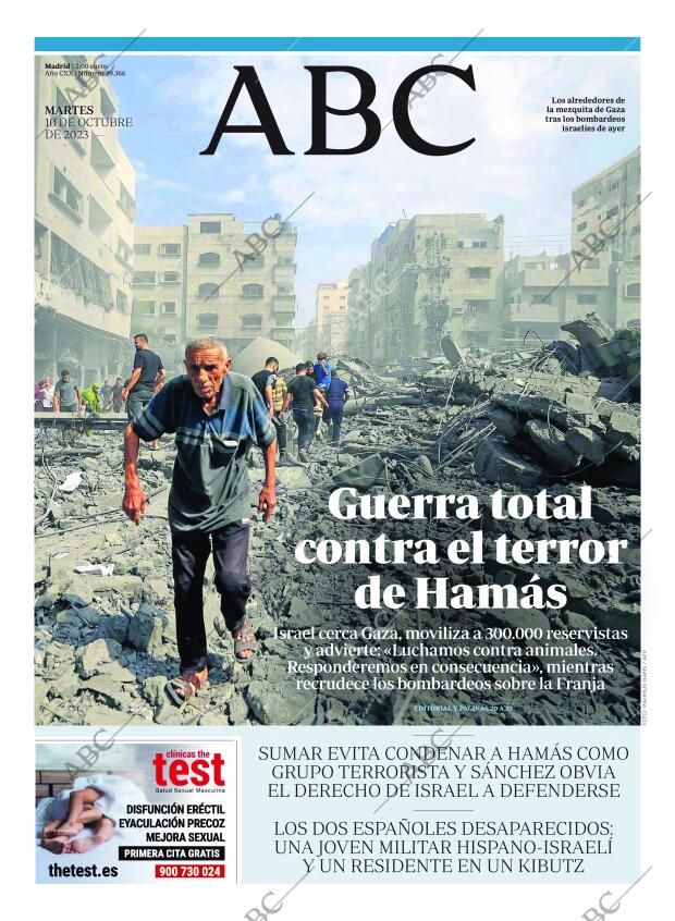 ABC MADRID 10-10-2023 página 1