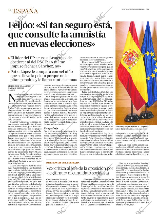 ABC MADRID 10-10-2023 página 14