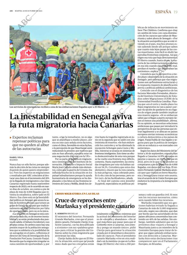 ABC MADRID 10-10-2023 página 19