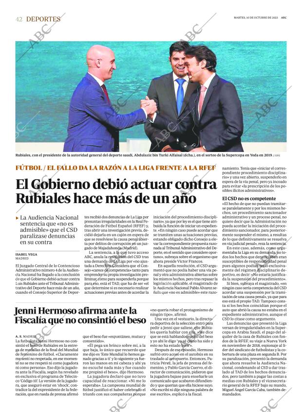 ABC MADRID 10-10-2023 página 42