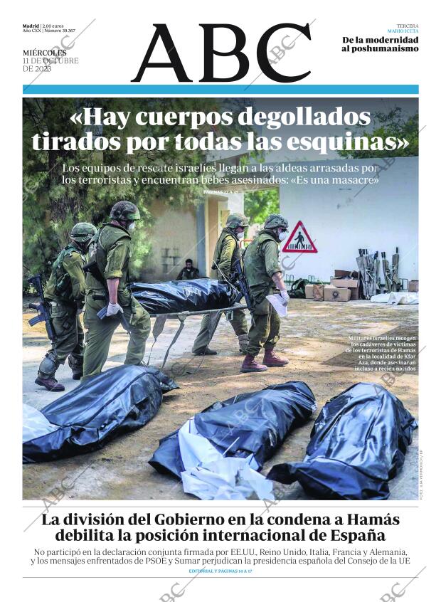 ABC MADRID 11-10-2023 página 1