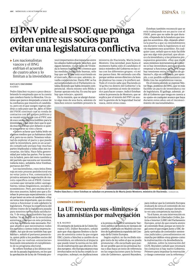 ABC MADRID 11-10-2023 página 19