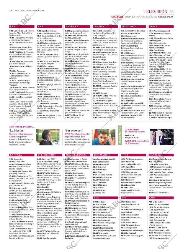 ABC MADRID 11-10-2023 página 63