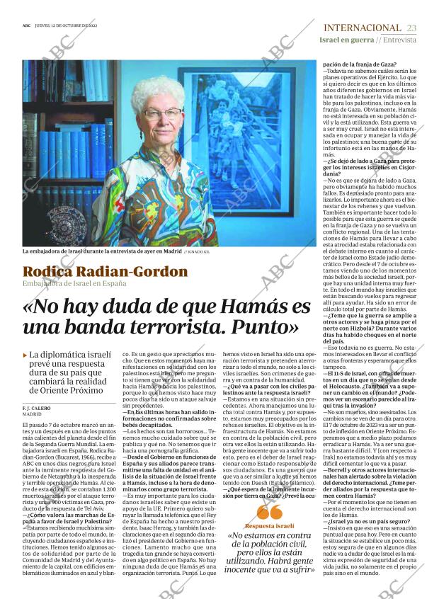 ABC MADRID 12-10-2023 página 23