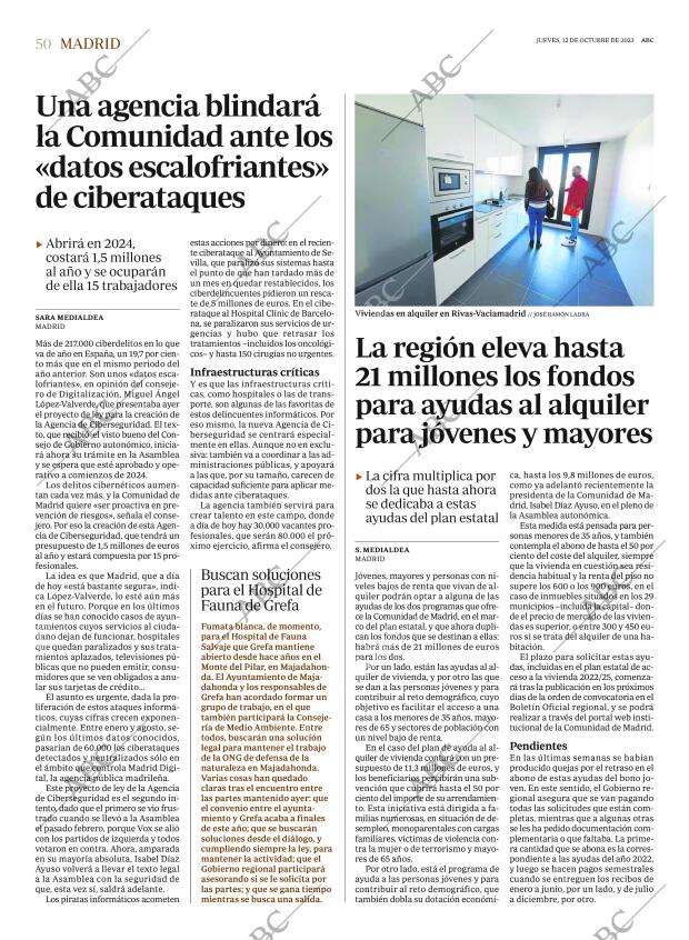 ABC MADRID 12-10-2023 página 50