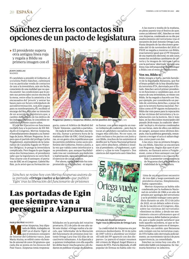 ABC MADRID 13-10-2023 página 20