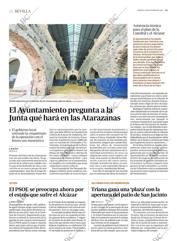 ABC SEVILLA 14-10-2023 página 14