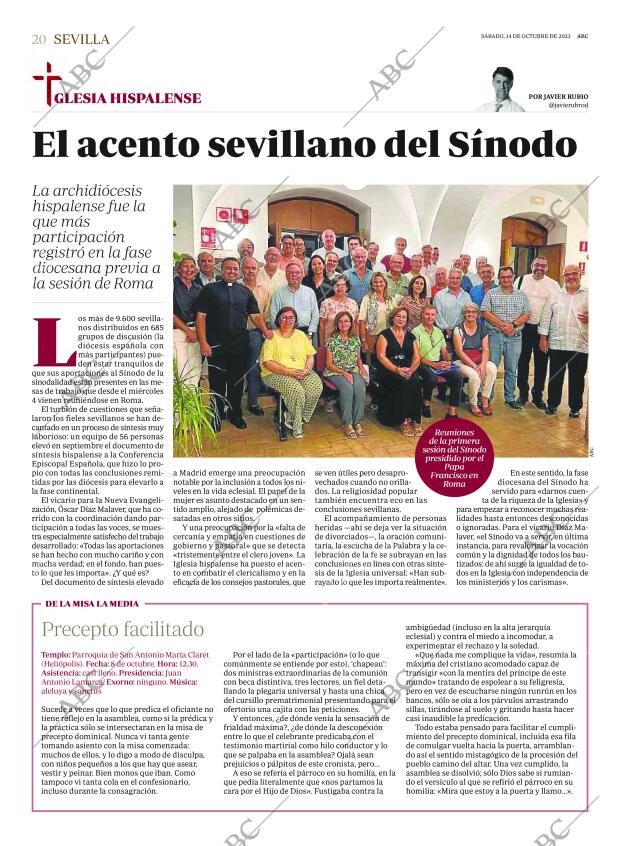 ABC SEVILLA 14-10-2023 página 20