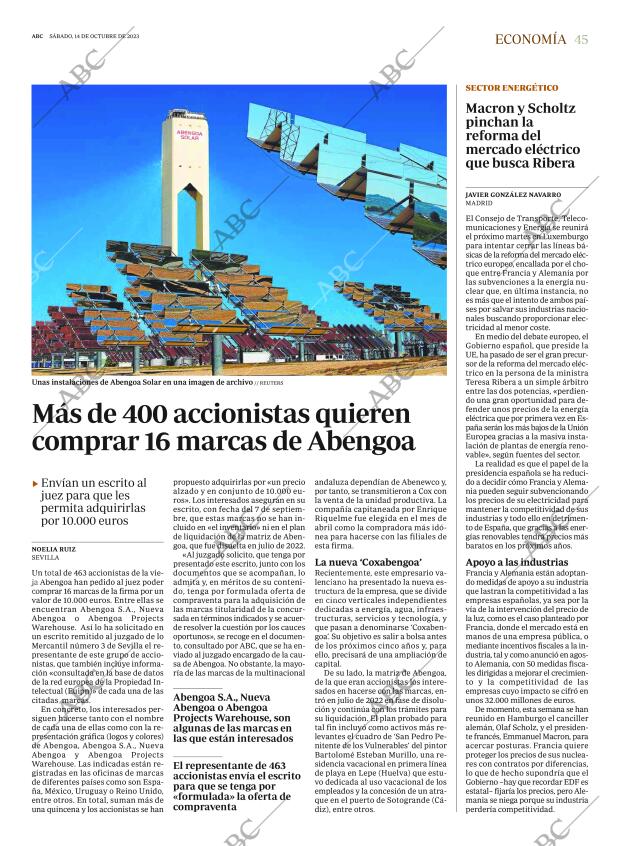 ABC SEVILLA 14-10-2023 página 45