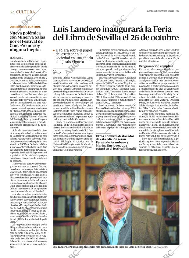 ABC SEVILLA 14-10-2023 página 52