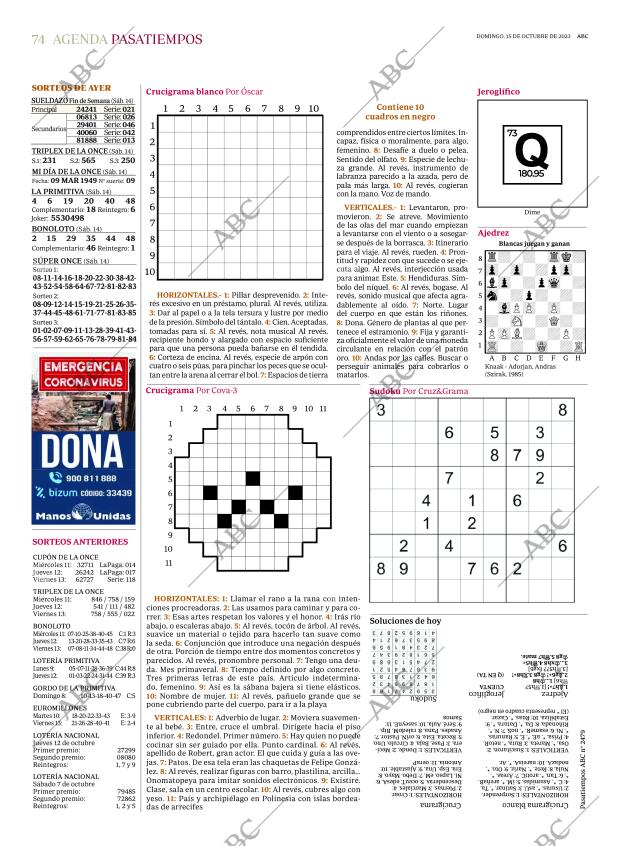 ABC MADRID 15-10-2023 página 74