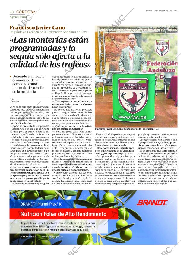 ABC CORDOBA 16-10-2023 página 20