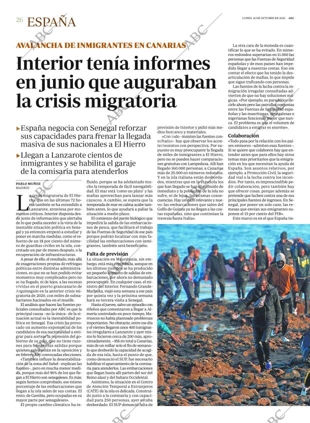 ABC CORDOBA 16-10-2023 página 26