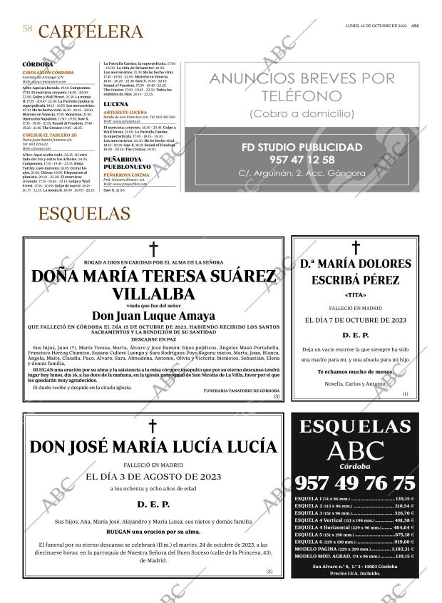 ABC CORDOBA 16-10-2023 página 58