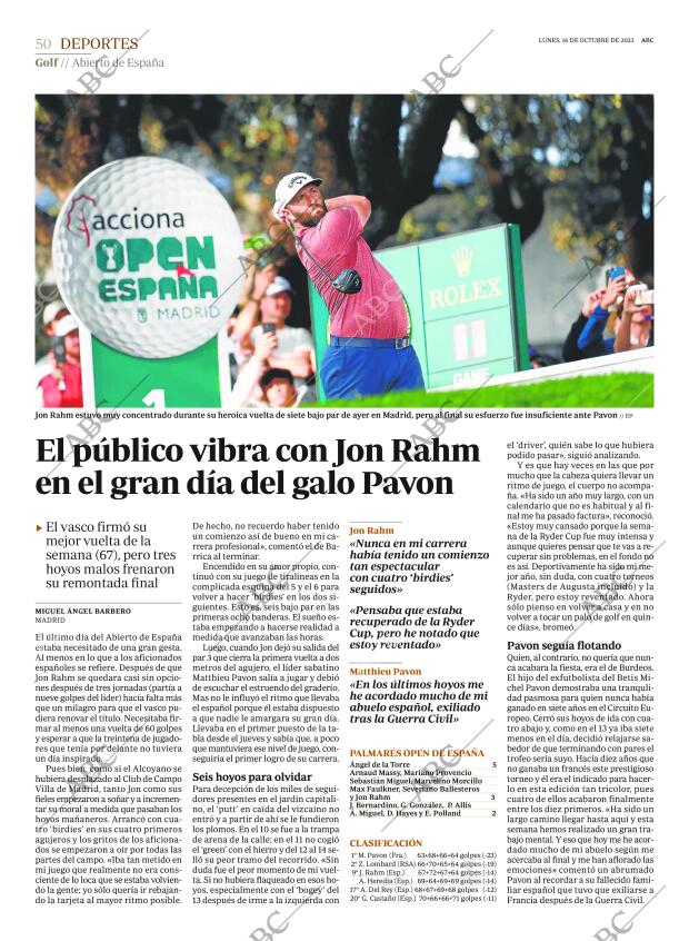 ABC MADRID 16-10-2023 página 50