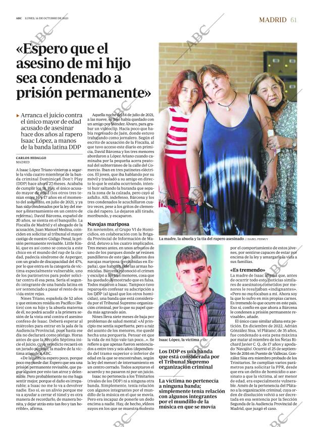 ABC MADRID 16-10-2023 página 61