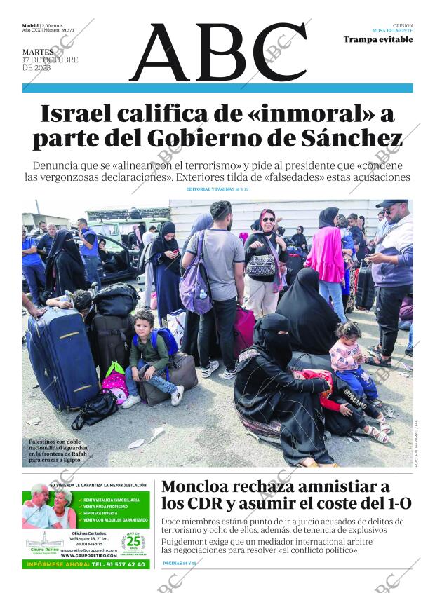 ABC MADRID 17-10-2023 página 1