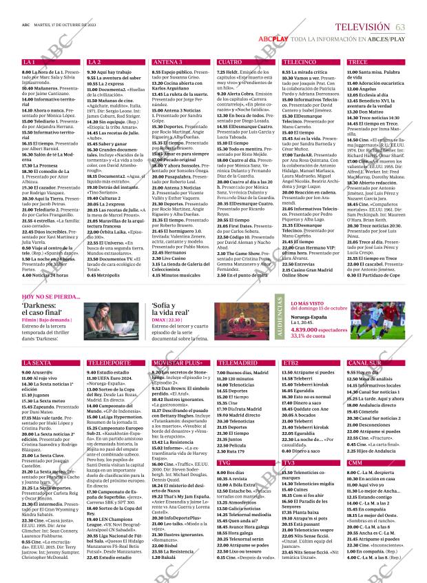 ABC MADRID 17-10-2023 página 63