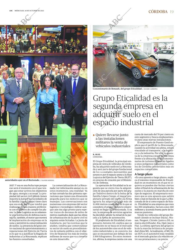 ABC CORDOBA 18-10-2023 página 19