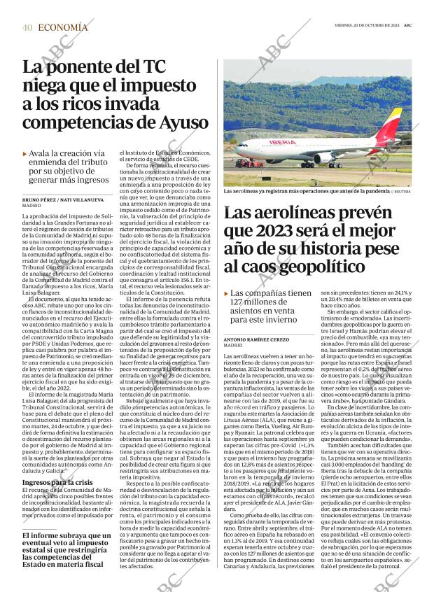 ABC CORDOBA 20-10-2023 página 40