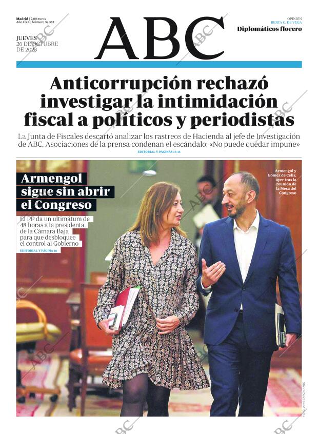 ABC MADRID 26-10-2023 página 1