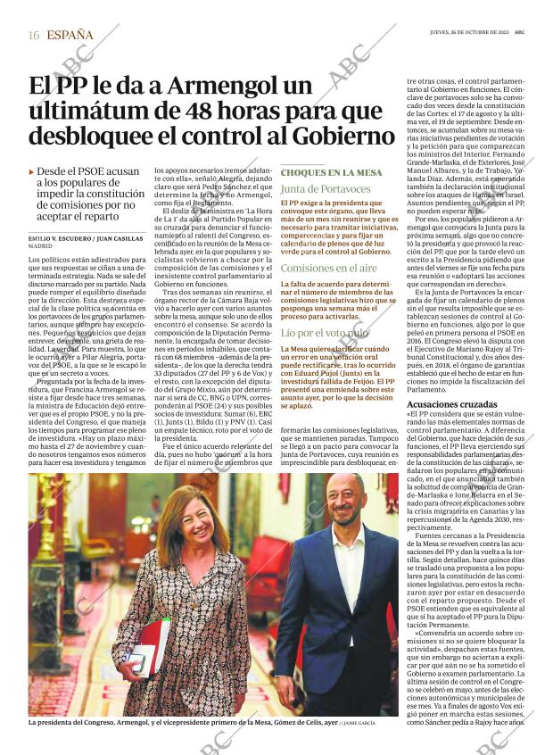 ABC MADRID 26-10-2023 página 16