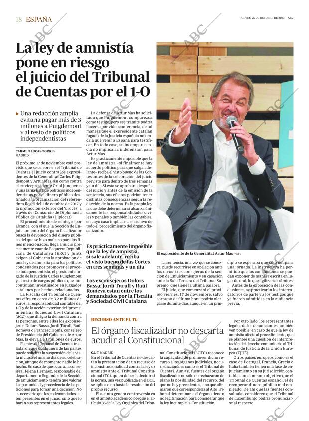 ABC MADRID 26-10-2023 página 18