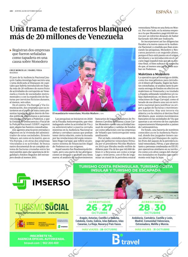 ABC MADRID 26-10-2023 página 23