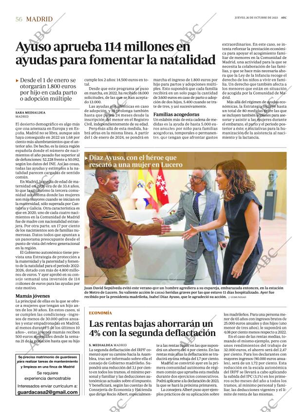 ABC MADRID 26-10-2023 página 56