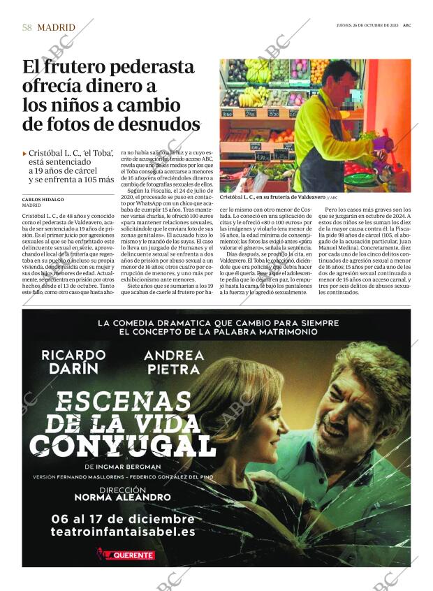 ABC MADRID 26-10-2023 página 58