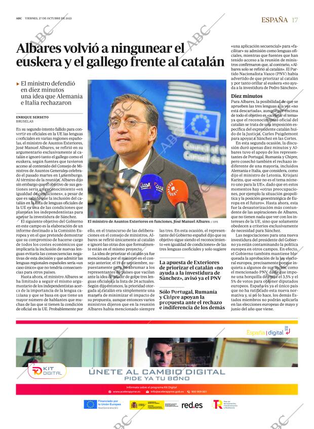 ABC MADRID 27-10-2023 página 17