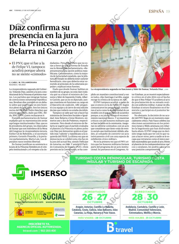 ABC MADRID 27-10-2023 página 19