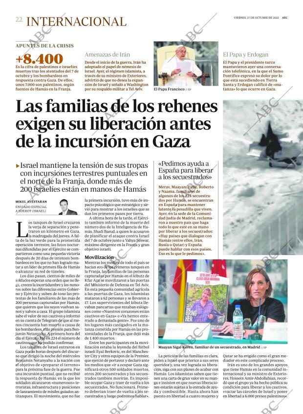 ABC MADRID 27-10-2023 página 22