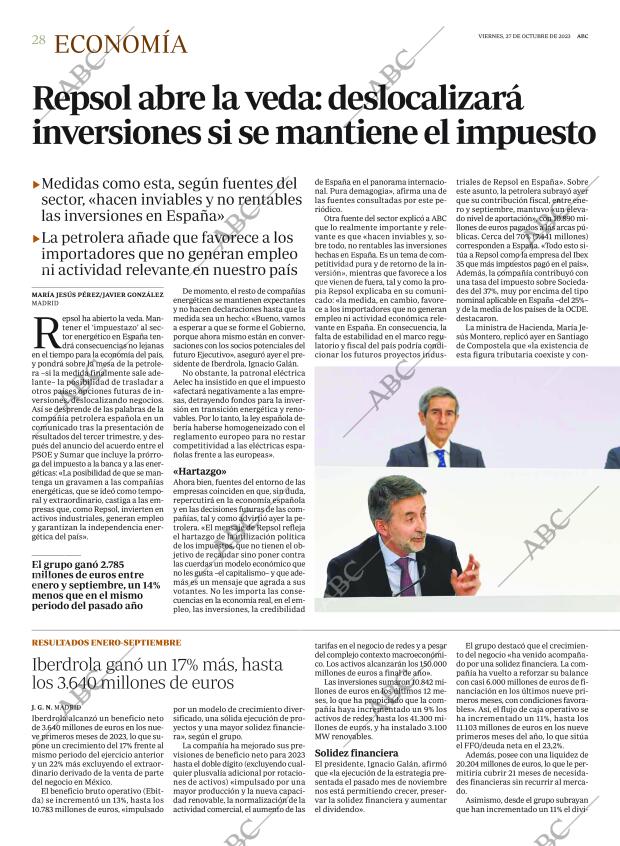 ABC MADRID 27-10-2023 página 28