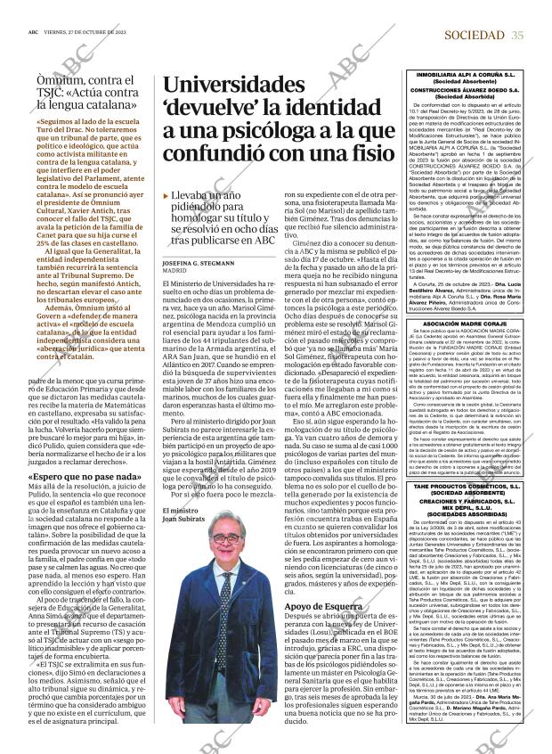 ABC MADRID 27-10-2023 página 35