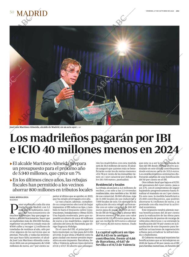 ABC MADRID 27-10-2023 página 50