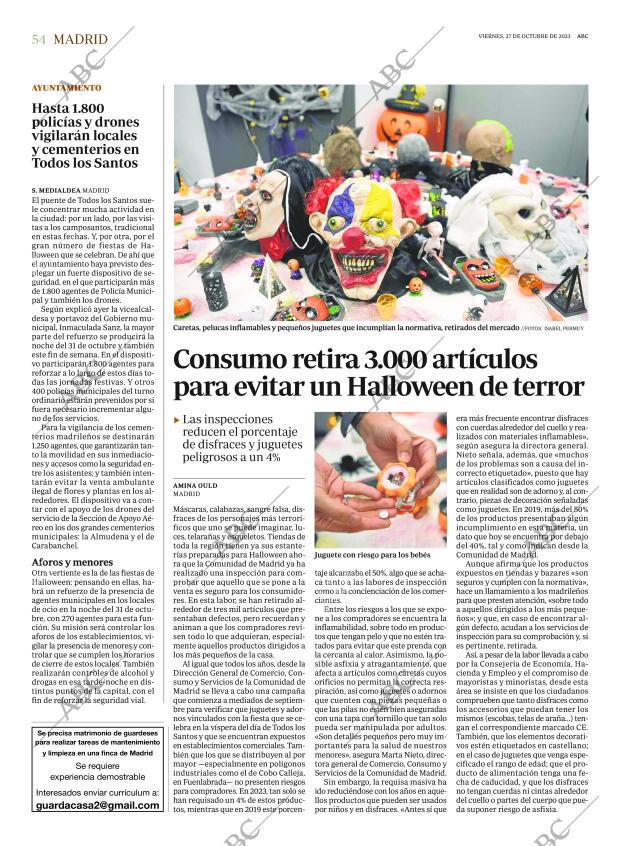 ABC MADRID 27-10-2023 página 54