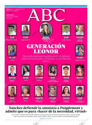 ABC MADRID 29-10-2023 página 1
