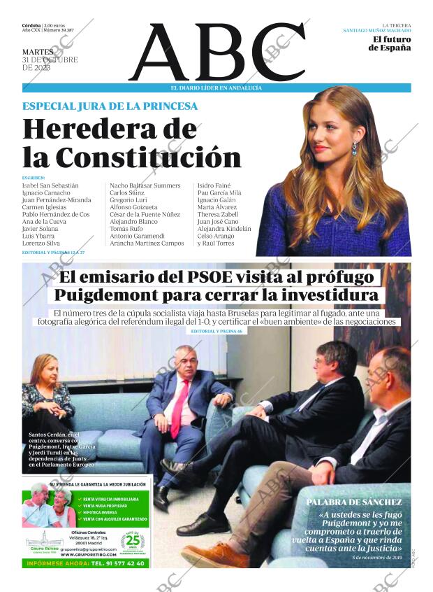 ABC CORDOBA 31-10-2023 página 1