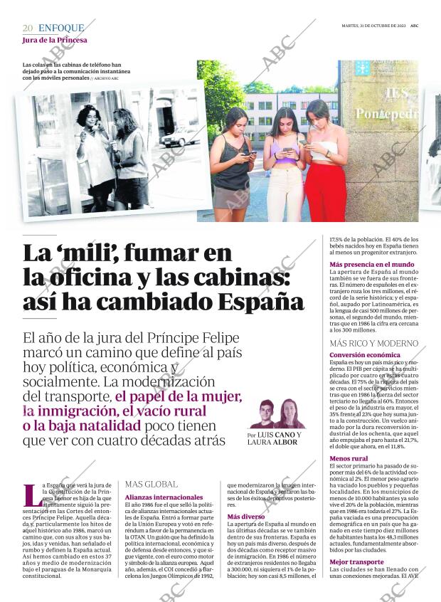 ABC MADRID 31-10-2023 página 20