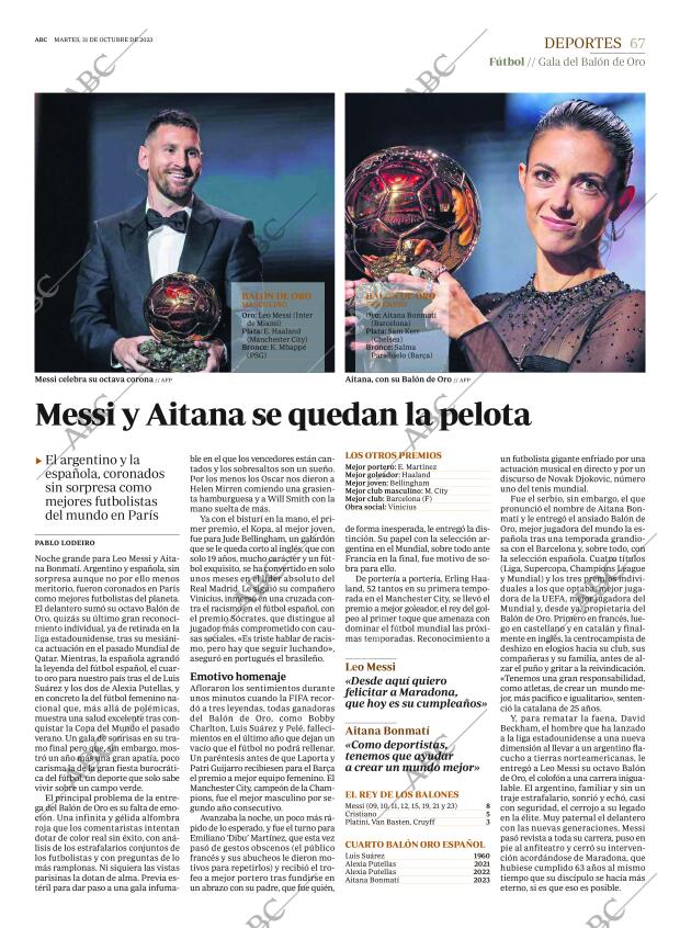 ABC MADRID 31-10-2023 página 67