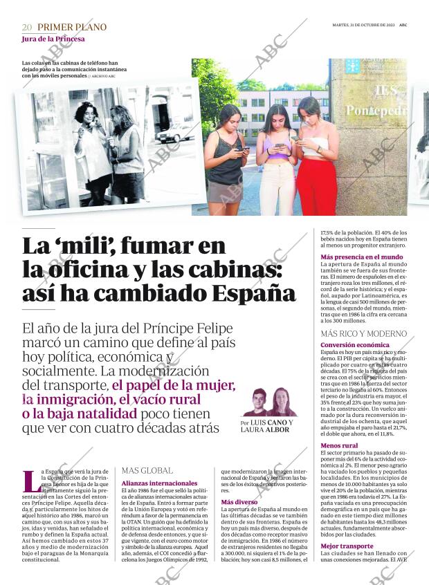 ABC SEVILLA 31-10-2023 página 20