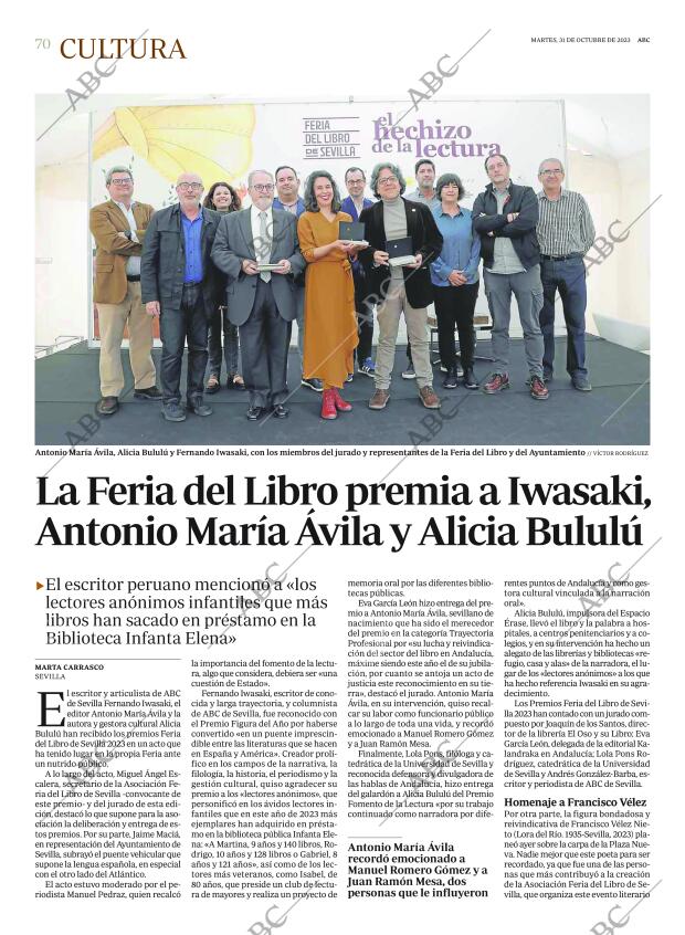 ABC SEVILLA 31-10-2023 página 70