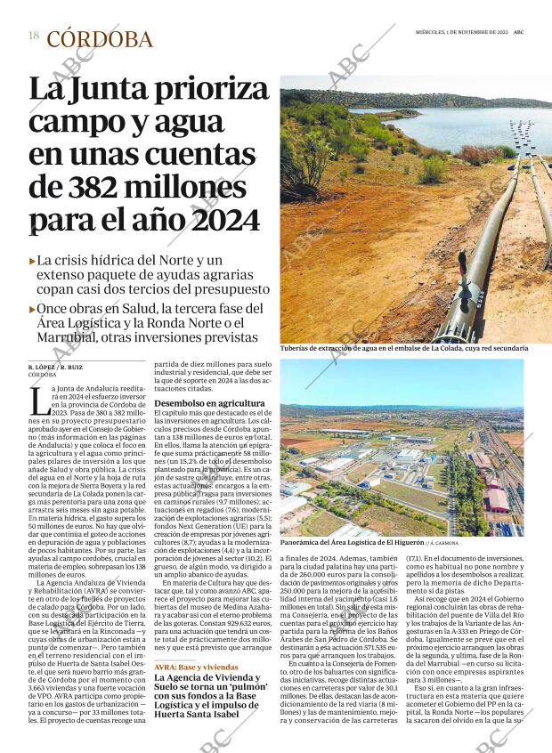 ABC CORDOBA 01-11-2023 página 18