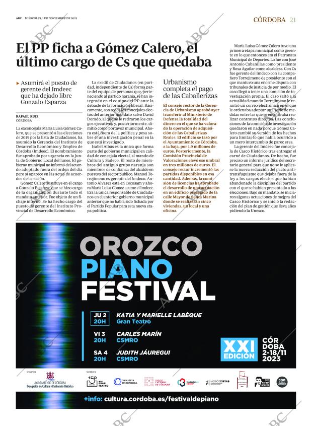 ABC CORDOBA 01-11-2023 página 21