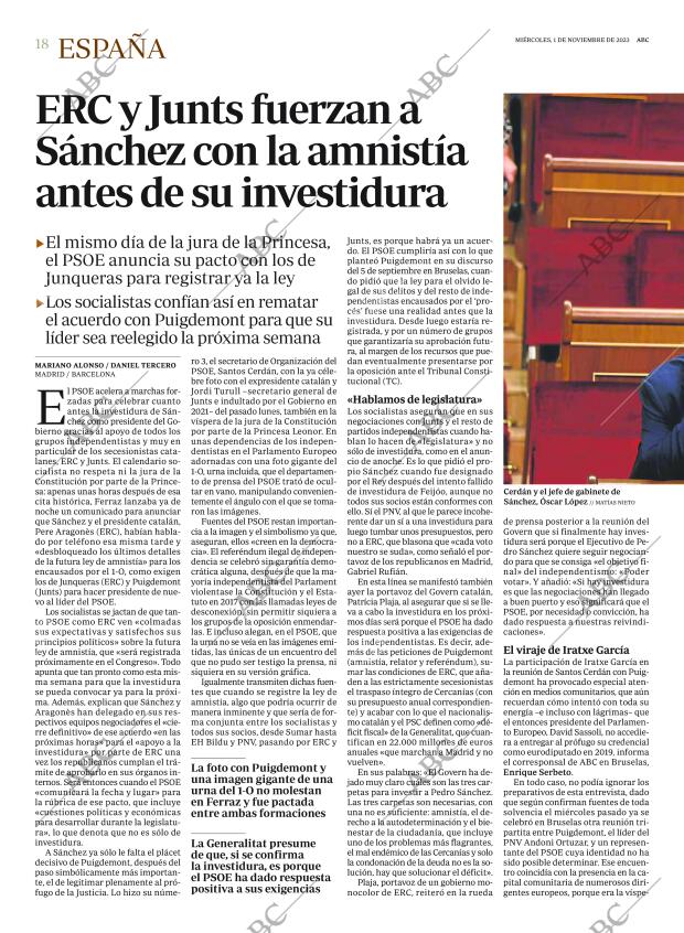 ABC MADRID 01-11-2023 página 18