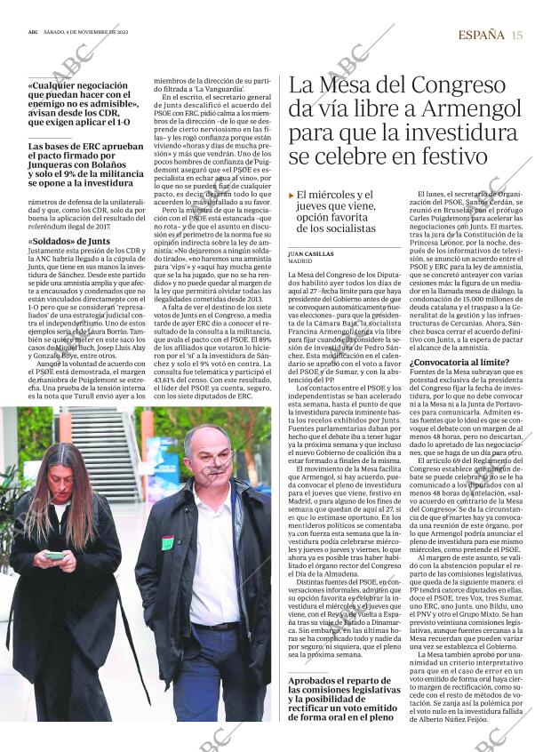 ABC MADRID 04-11-2023 página 15